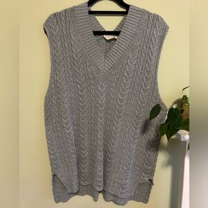 Grey sweater vest